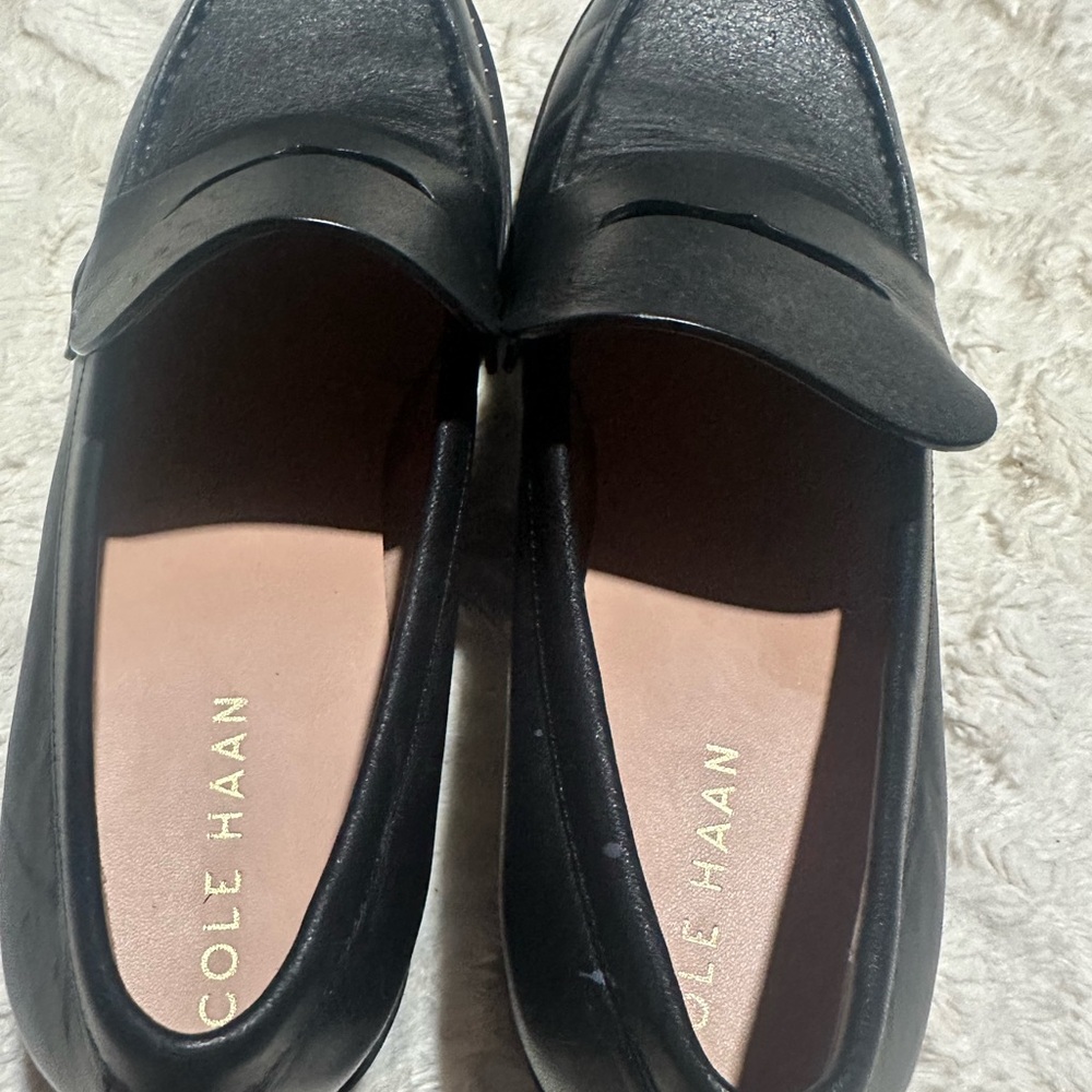 Cole Haan Classic Black Leather Loafers